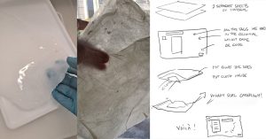 CaCl bathed biomaterial turning into sustainable and durable bag